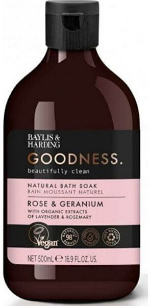 Baylis & Harding Pianka do kąpieli Růže i gałka muszkatołowa Goodness Natura l Bath Soak) 500 ml