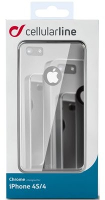 Cellular Line Etui Chrome do Apple iPhone 4 Szary CHRMIPHONE4DG CHRMIPHONE4DG