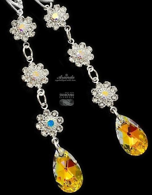 Swarovski PIĘKNE KOLCZYKI AURORA FEEL LONG SREBRO