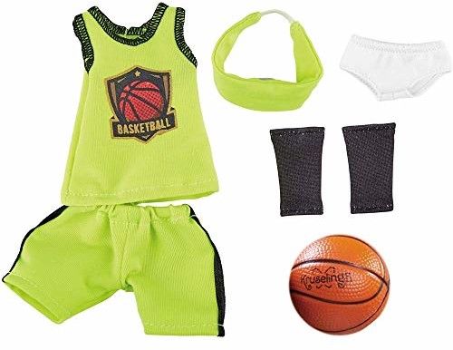 Käthe Kruse 0126864 Joy Basketballstar Outfit, zielony