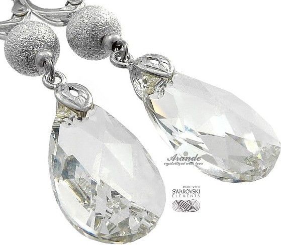 Swarovski piękne kolczyki CRYSTAL DIAMOND SREBRO
