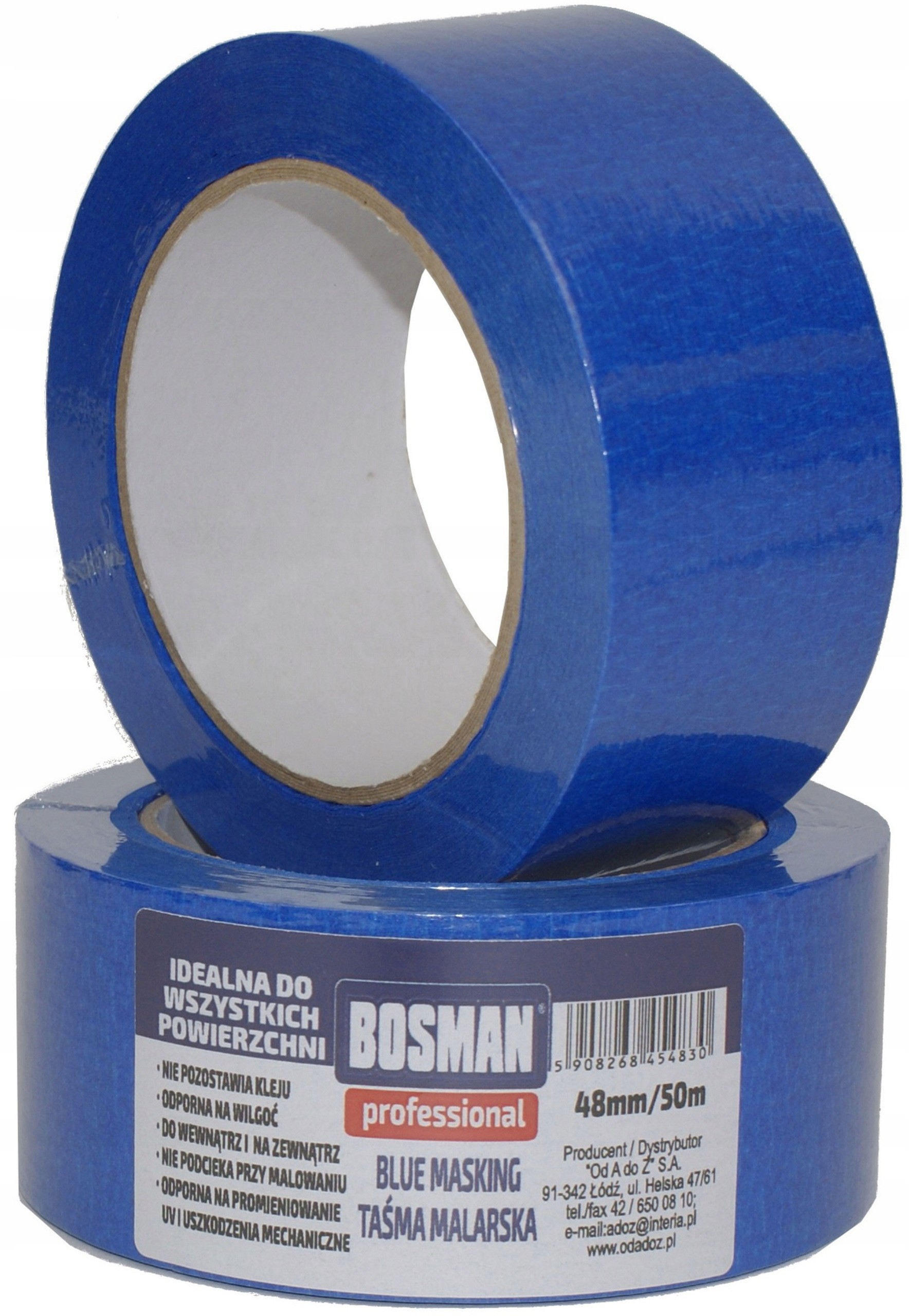 Taśma Malarska Niebieska Maskująca Blue 48mm x 50m