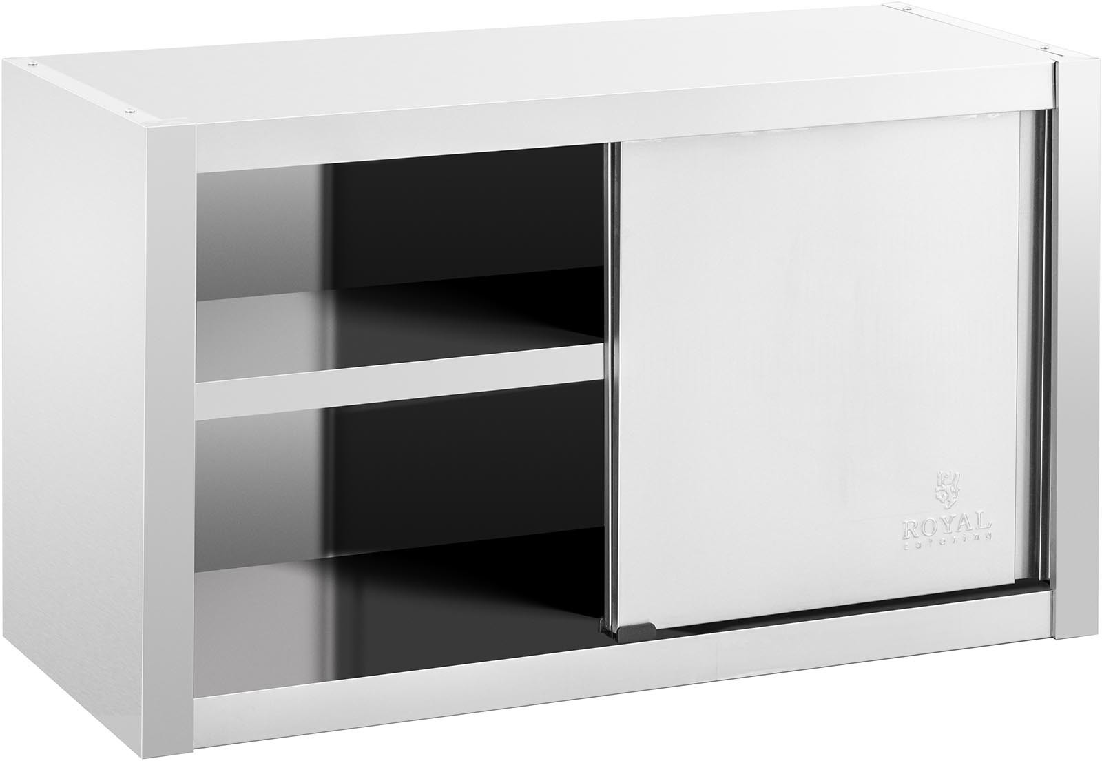 Royal Catering Szafka ścienna - stal nierdzewna - 100 x 45 x 60 cm RCSSWC-100X45-S - 3 LATA GWARANCJI RCSSWC-100X45-S