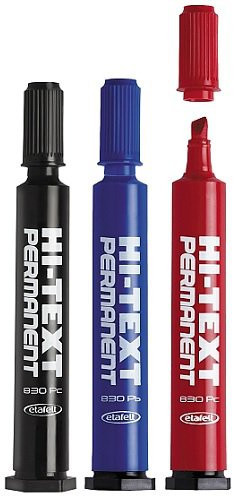 Hi-Text Marker pemanentny Fibrakolor czerwony