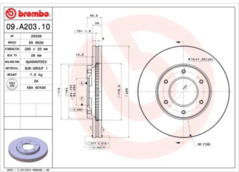 BREMBO 09.A203.10