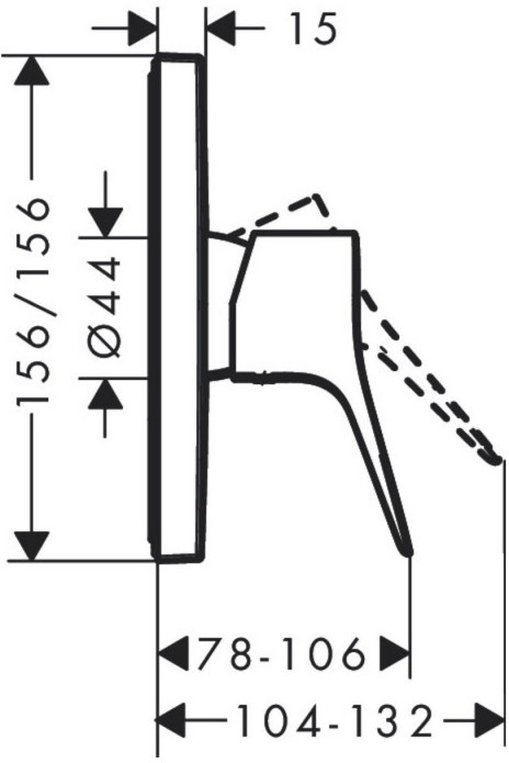 Hansgrohe Vivenis Bateria prysznicowa podtynkowa czarny mat 75615670