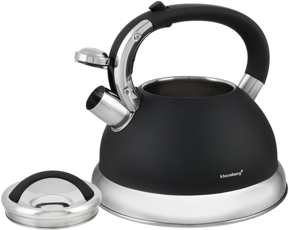 Klausberg Czajnik KB 7285 stalowy indukcyjny z gwizdkiem 2.8 litra czarny KB 7285