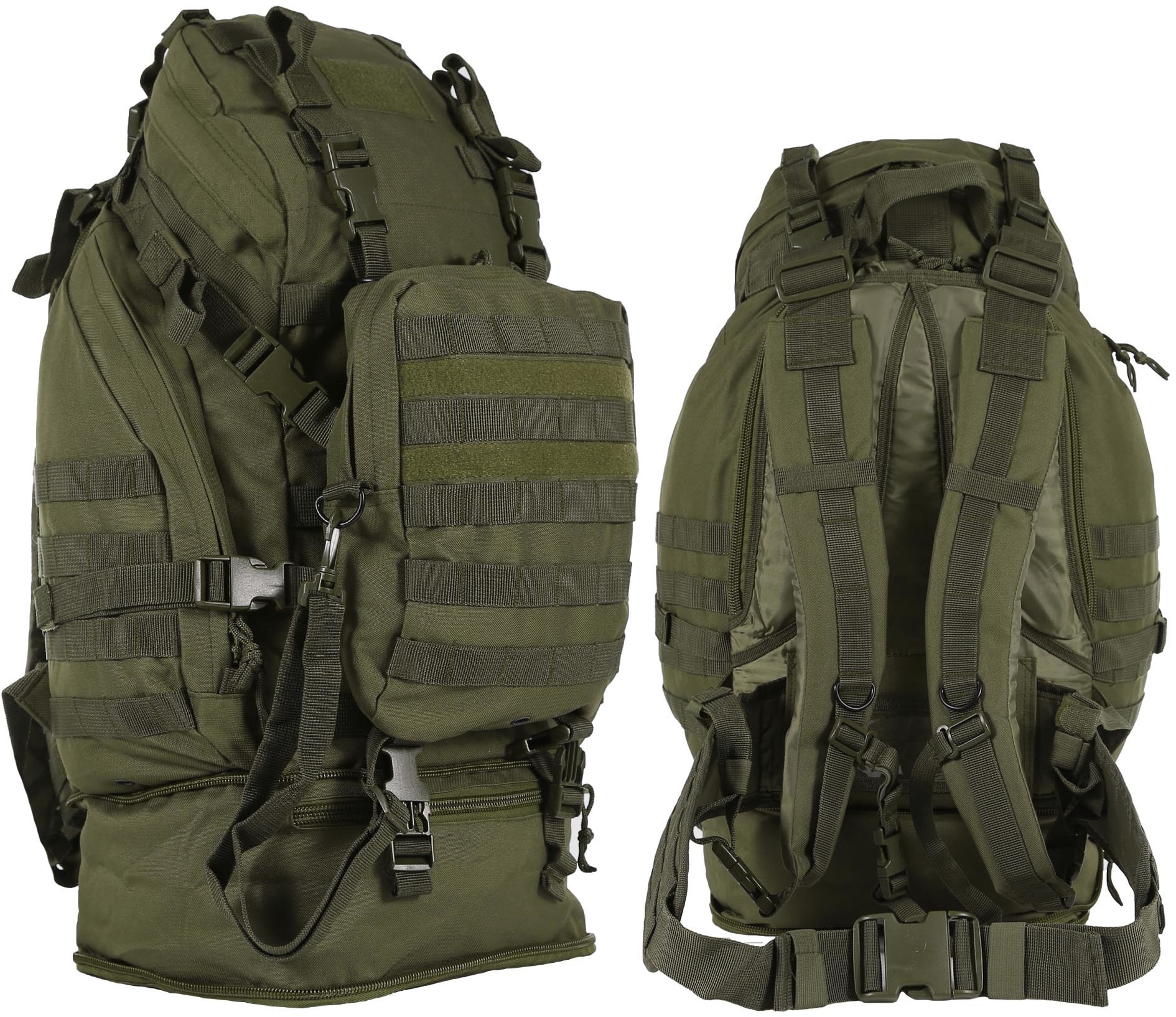 Camo Overload Wojskowy Plecak Takt. 60L Olive