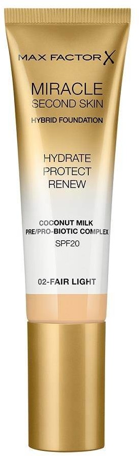 Max Factor Miracle Second Skin Hybrid Foundation podkład nawilżający z filtrem 02 Fair Light 30ml