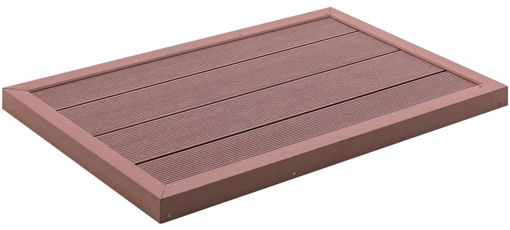 vidaXL Podstawa do prysznica solarnego, brązowa 101x63x5,5 cm, WPC