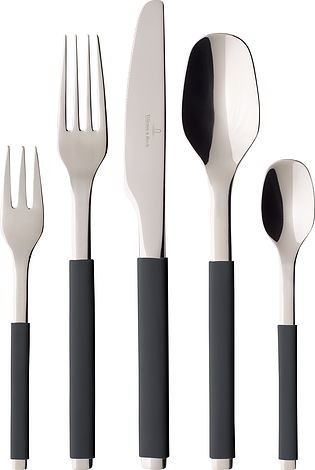 Villeroy & Boch Komplet sztućców S+ Cosy Grey 30 el. 12-6434-9053