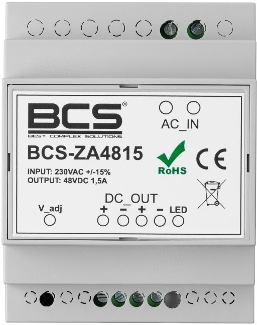 BCS Zasilacz sieciowy ZA4815 dla wymagających urządzeń elektronicznych ZA4815
