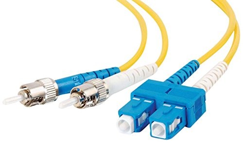 C2G 2 m SC-ST 9/125 OS1 Duplex Single Mode włókien PCW kabli światłowodowych, żółty 3 m 85579