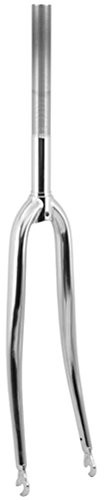 V BIKE vicma fourche vélo Course acier chromé Tte pentée Dimension 700 °C 1 pouce DIAM 22,2 filetée argenté