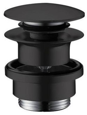 Hansgrohe waste set brass push-open for basin and bidet mixers matt black 50100670