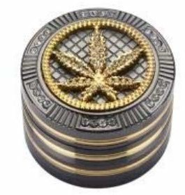 Champ-High Bling Leaf młynek do ziół -40506117, srebrny, S