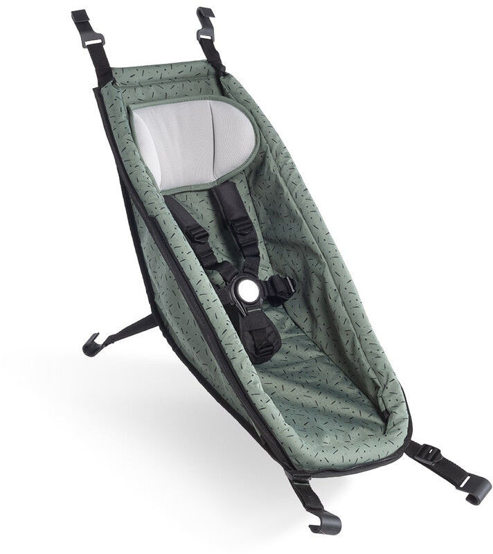 CROOZER Siedzisko dla dziecka dla Kid od 2014 r, jungle green/black 2020 Akcesoria do przyczepek 122000320