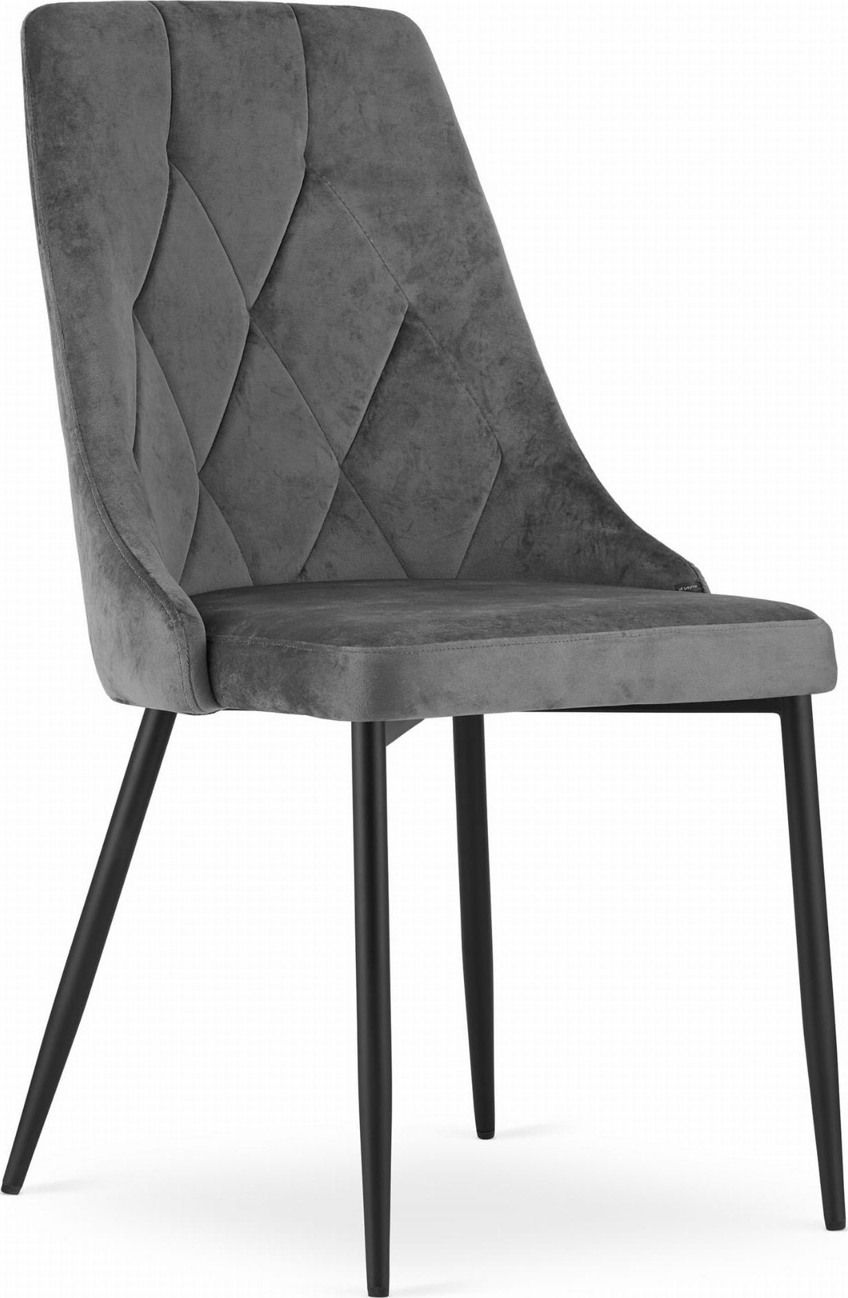 LEOBERT Krzesło IMOLA ciemny szary aksamit x 4 model_3455_4-IMOLA-ROSY01