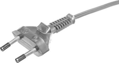 Zamel Kabel zasilający Przewód przyłączeniowy bez wyłącznika 300cm srebrny SP-300/2X0,75/-SRB YNS10000467
