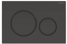 Geberit 115.882.DW.1 Przycisk uruchamiający przedni Sigma20 246 x 164 x 12 mm z tworzywa sztucznego czarny/czarny mat/czarny