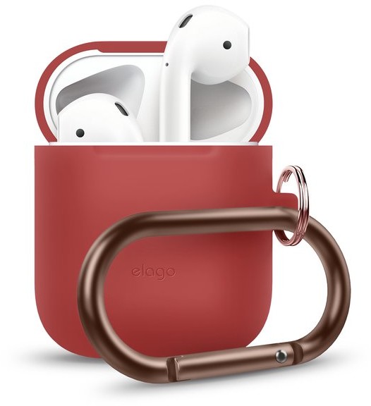 Elago Etui elago Silicone Hang Case do AirPods czerwone EAPSC-HANG-RD