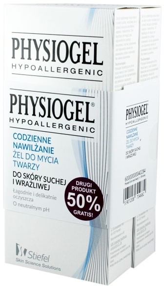 Stiefel Physiogel żel do mycia twarzy 2x150ml DRUGI PRODUKT 50% GRATIS