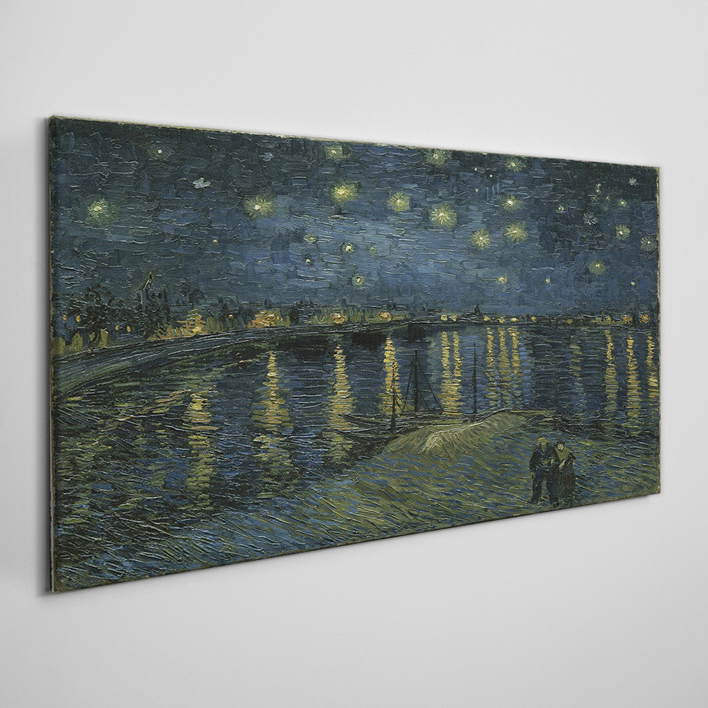 PL Coloray Obraz Canvas Gwiaździsta noc Van Gogh 100x50cm