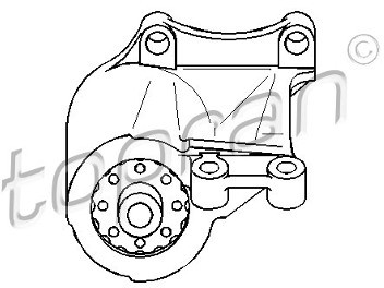 TOPRAN Poduszka skrzyni biegów TOPRAN 104 052