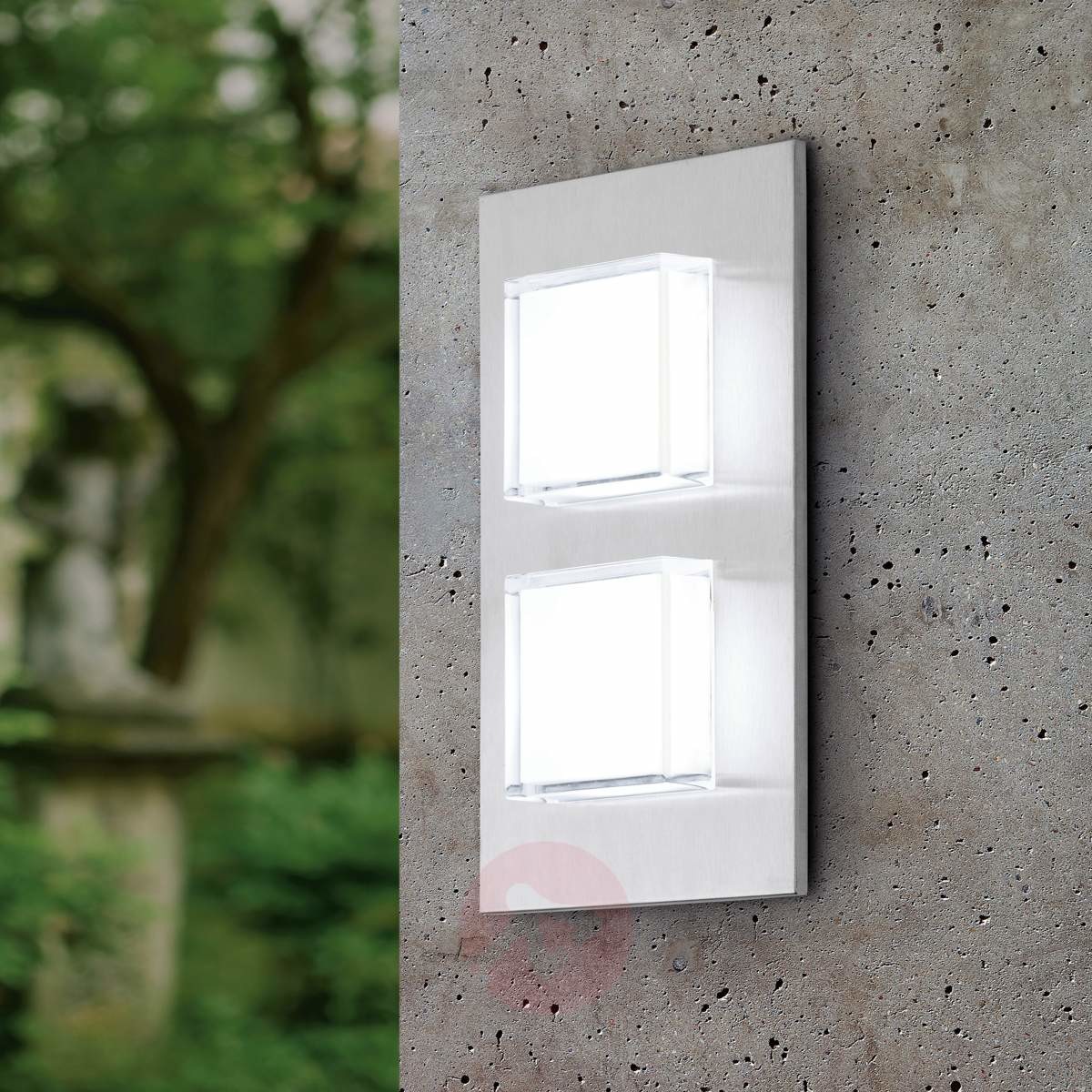 Eglo Dwupunktowa zewnętrzna lampa ścienna LED Pias