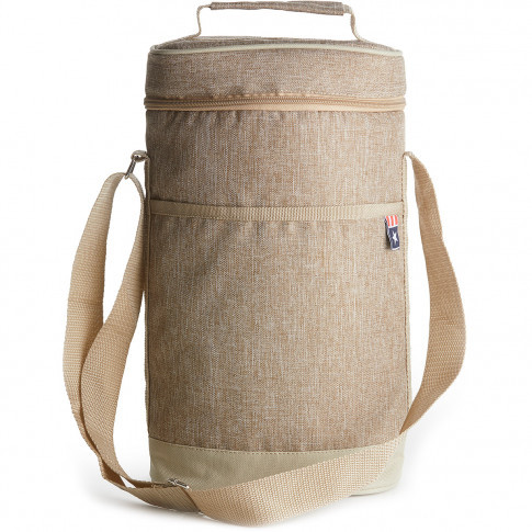 Sagaform TORBA TERMICZNA NA 2 BUTELKI PICNIC NAUTIC BEŻOWA FREEFORM SF-5017783