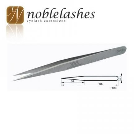 NOBLE LASHES Szwajcarska pęseta prosta typu OO NOBLE LASHES 00 - SA firmy VETUS NOB000391