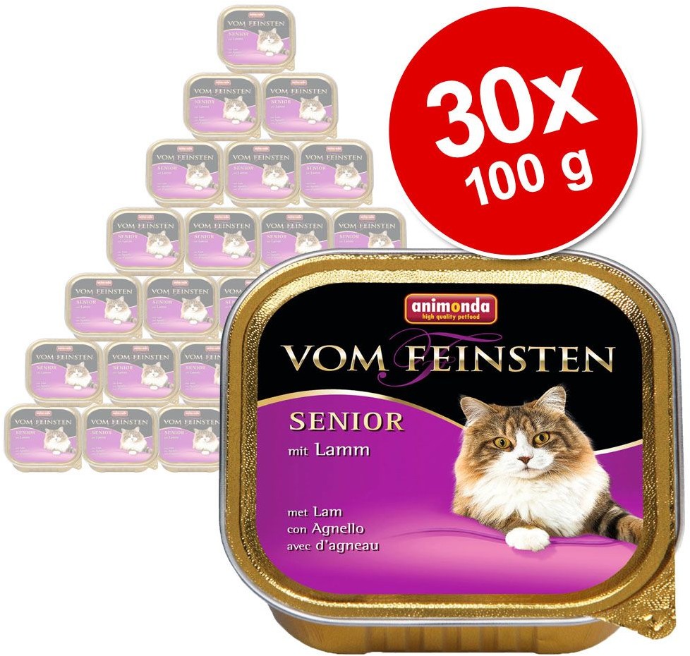 Animonda Zestaw vom Feinsten Senior, 30 x 100 g - Z wołowiną