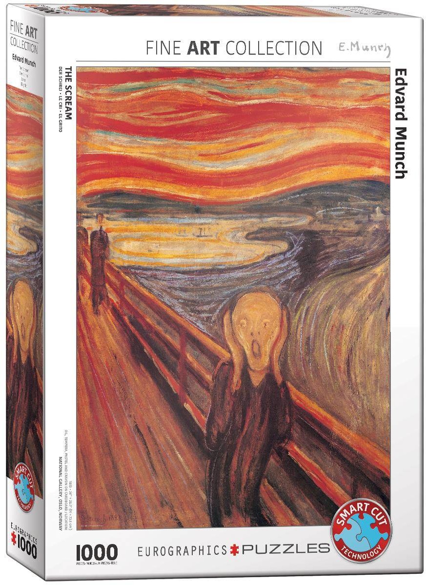 Eurographics Puzzle 1000 The Scream by Edvard Munch 6000-4489 -