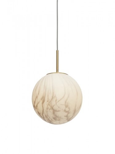 BM Housing ' Lampa wisząca Kula Carrara marmur/ złoty L It''s About Romi CARRARA/H28/GO'