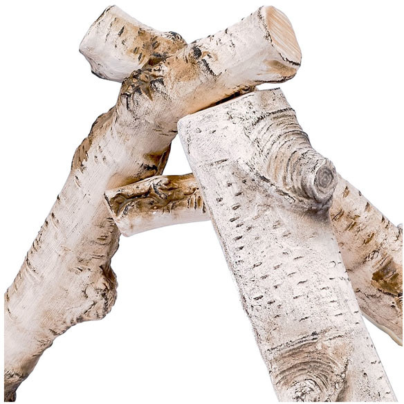Globmetal Trade Sp. z o.o. Polana drewno ceramiczne do biokominka Brzoza