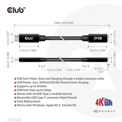 Club 3D Kabel Club3D CAC-1529 CAC-1529