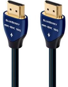 . Kabel AUDIOQUEST HDMI 20 BlueBerry 1,5 m qblueberryhdmi0015) Czarny/Niebieski