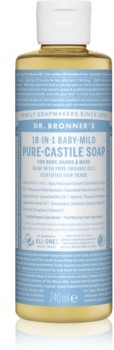 Dr. Bronner's Dr Bronners Dr Bronners Baby-Mild uniwersalne mydło w płynie nieperfumowane 240 ml