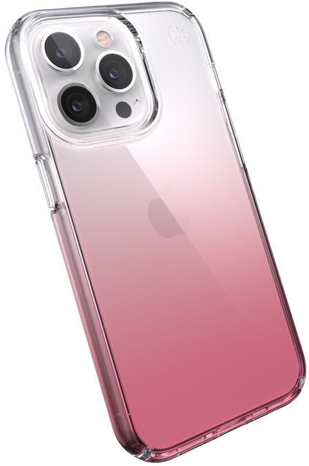Speck Presidio Perfect-Clear Ombre Etui Ochronne do iPhone 13 Pro z Powłoką Microban (Clear/Vintage Rose) 141718-9268