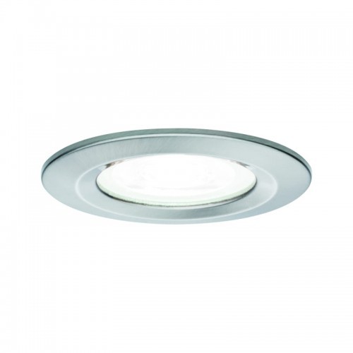 Paulmann Zestaw Oprawa wbudowana Nova okr stałe LED IP44 1x6,5W4000K 230V GU10 51mm Żelazo-szcz/alucynk 92977
