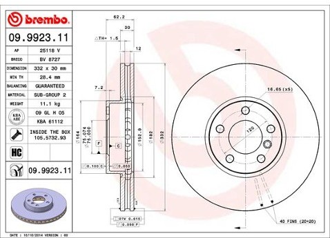 BREMBO 09.9923.11