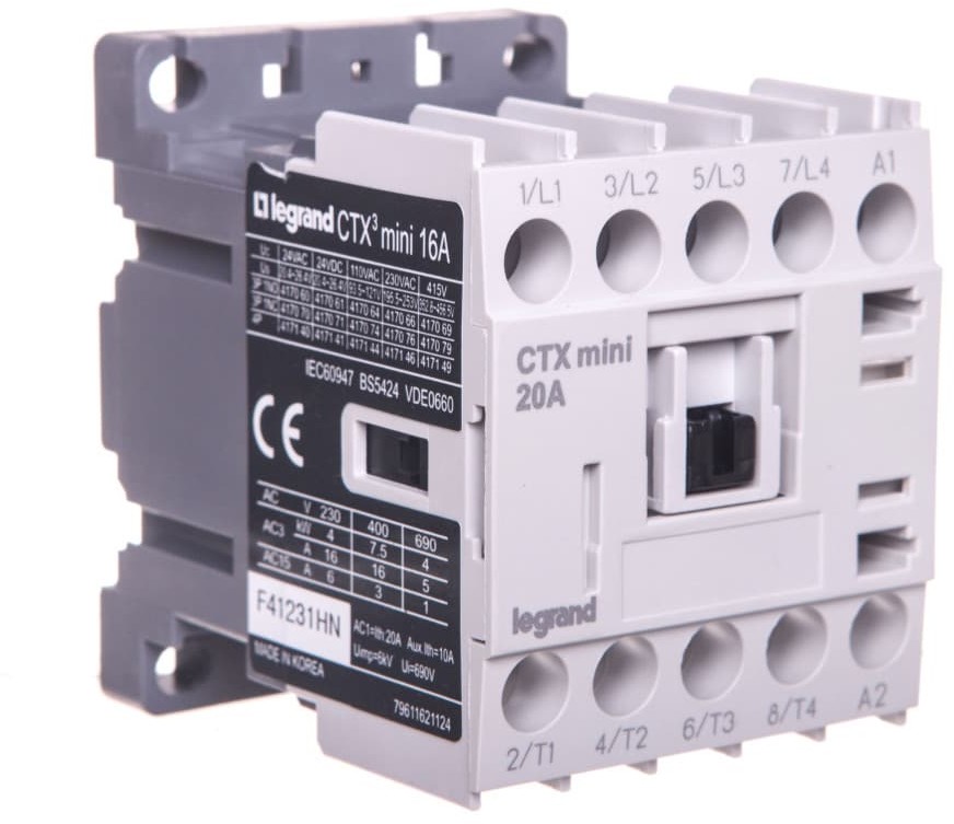 Legrand Stycznik mocy 16A 4P 230V AC 0Z 0R CTX3 MINI 417146