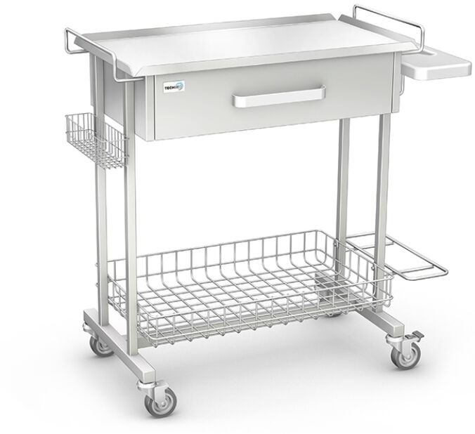Ztm Tech-med C-02/D1-KO wózek oddziałowy ze stali kwasoodpornej C-02-S(1)K-66-KO-W
