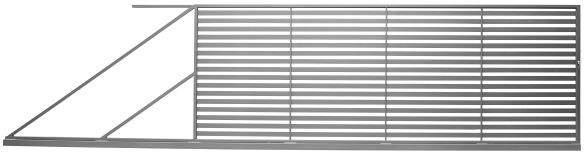 Brama przesuwna Brava 400 x 150 cm lewa