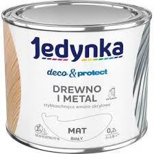 Jedynka Deco Protect Drewno Metal Mat Biały 0,2L