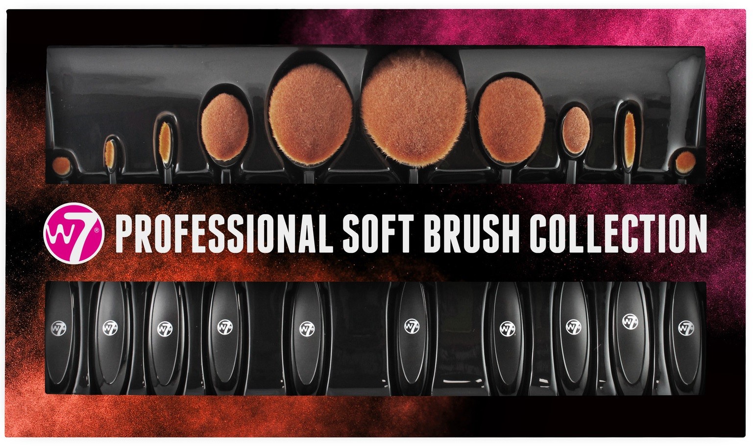 W7 Professional Soft Brush Collection Zestaw 10 Pędzli 7674