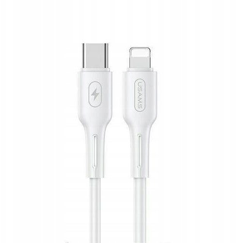 Zdjęcia - Kabel USAMS  U43 USB-C na Lightning 30W PD 1.2m biały/white SJ406USB02 (US 