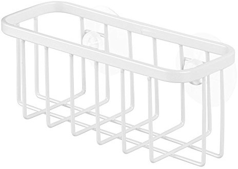 InterDesign 84702EU SinkWorks koszyk na zlew z przyssawką, ze stali szlachetnej, perłowo biały, normalny 84734