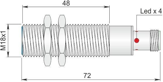 ORNO indukcyjny 18 mm SI18-A5 NC H I18000001