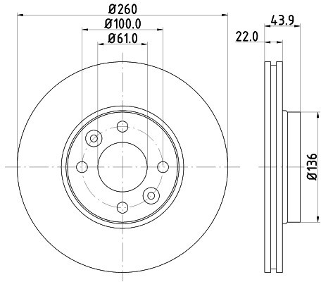 HELLA PAGID Tarcza hamulcowa PAGID 8DD355109-331